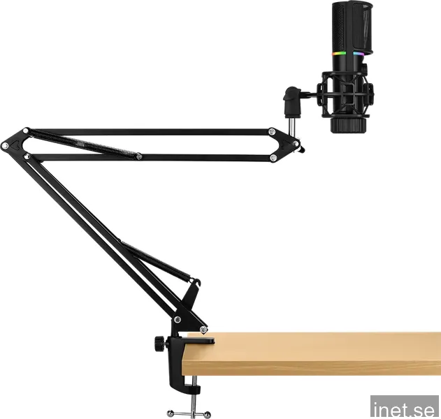 Streamplify MIC - RGB Mikrofon inkl. Mikrofonarm - Svart