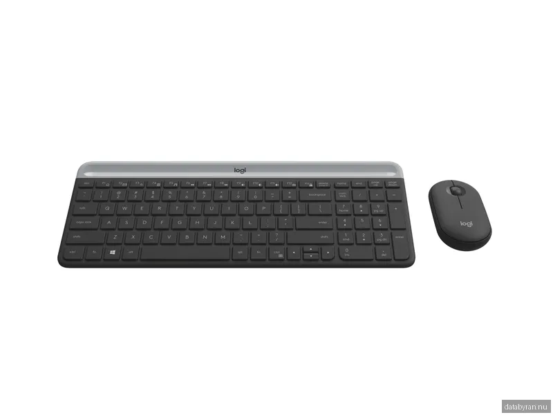 Logitech MK470 Slim Combo mus och tangentbord (grafit)
