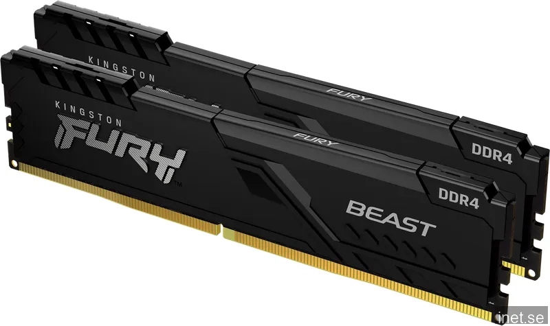 64 GB (2x32GB) DDR4-3600 Kingston FURY Beast CL18 - Svart