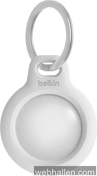 Belkin AirTag Secure Holder with Keyring - White
