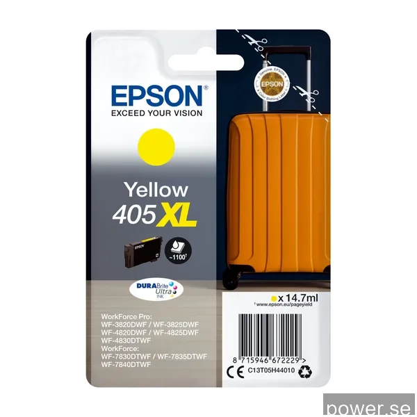 Epson 405XL - XL - yellow - original - ink cartridge