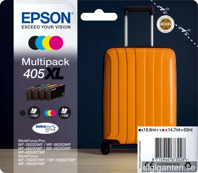 EPSON 405XL bläckpatroner Multipack (4-färger)