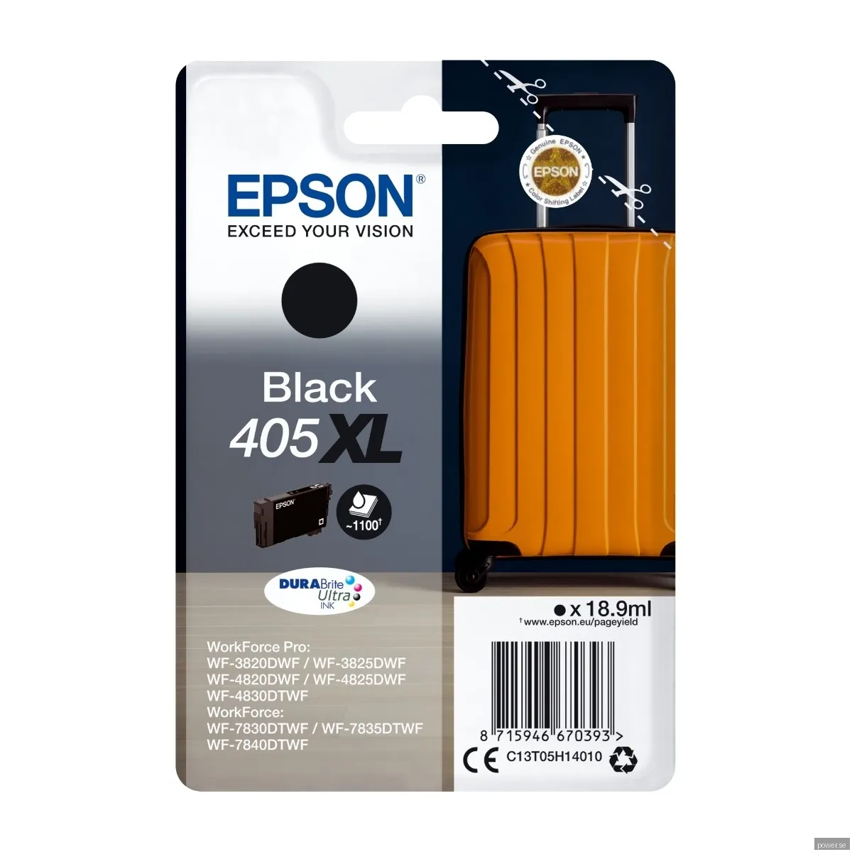 Epson T405 Singlepack Black XL Ink
