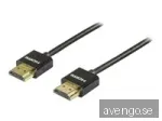 HDMI-kabel Deltaco Super Slim, 4K@60Hz, 2 meter - Svart