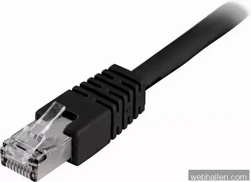 Deltaco FTP Cat6 Nätverkskabel / 3m - Svart