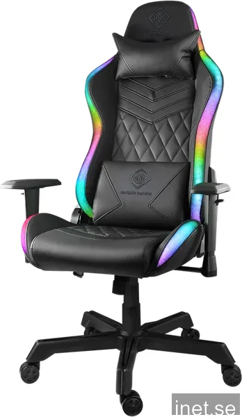 DELTACO Gaming - RGB Gamingstol svart