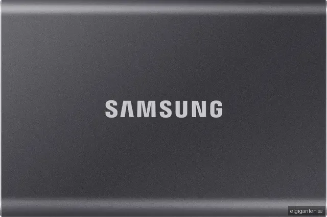 Samsung Portable SSD T7 - 2TB - Grå - Extern SSD - USB 3.2 Gen 2