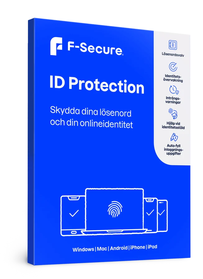 F-Secure ID Protection 1 år, 5 enheter