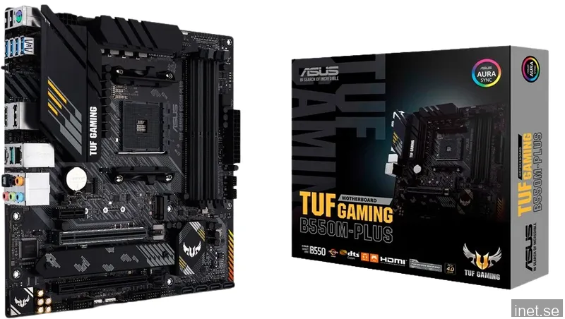 ASUS TUF GAMING B550M-PLUS Moderkort - AMD B550 - AMD AM4 - DDR4 RAM - Micro-ATX