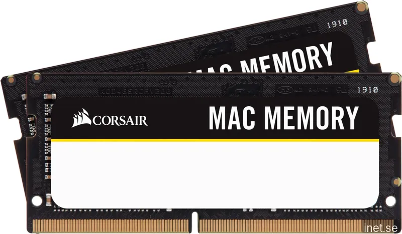 Corsair Apple Mac Memory DDR4-2666 - 32GB - CL18 - Dual Channel (2 pcs) - Svart