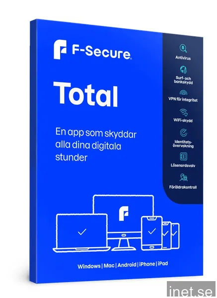 F-Secure Total 1 år, 5 enheter