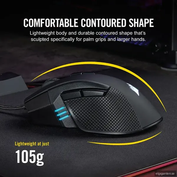 Corsair Ironclaw RGB gamingmus (svart)