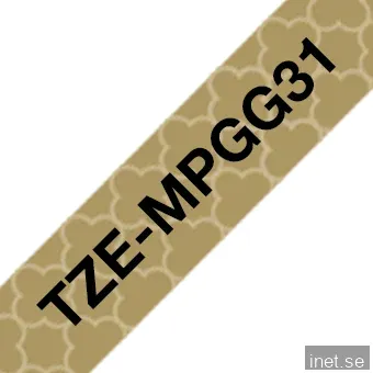 Brother TZEMPGG31 (laminerad tejp 12mm)