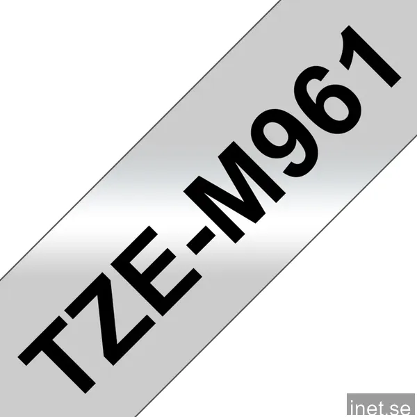 Brother TZe-M961 - Svart på matt silver