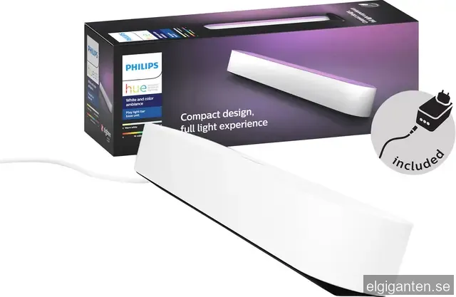 Philips Hue WCA Play Single ljusskena, vit