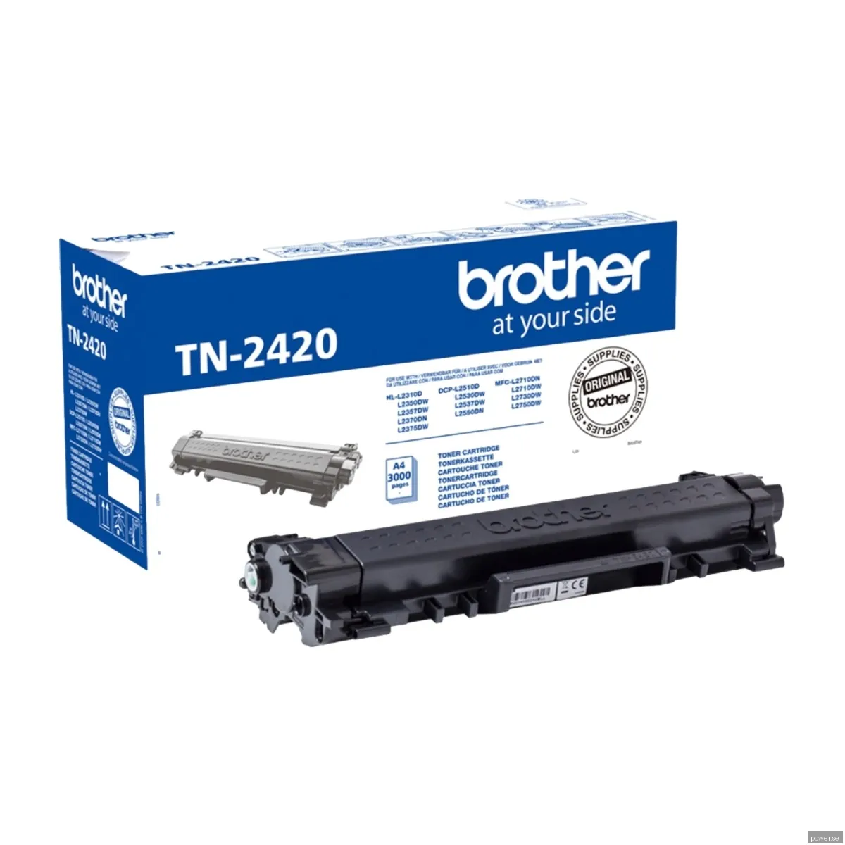 Brother toner TN-2420 Svart