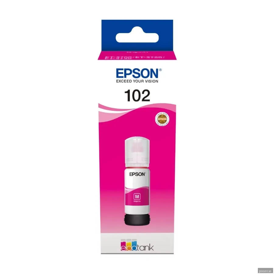 Epson påfyllningsbläck 102 EcoTank Magenta