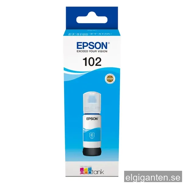 Epson påfyllningsbläck 102 EcoTank Cyan
