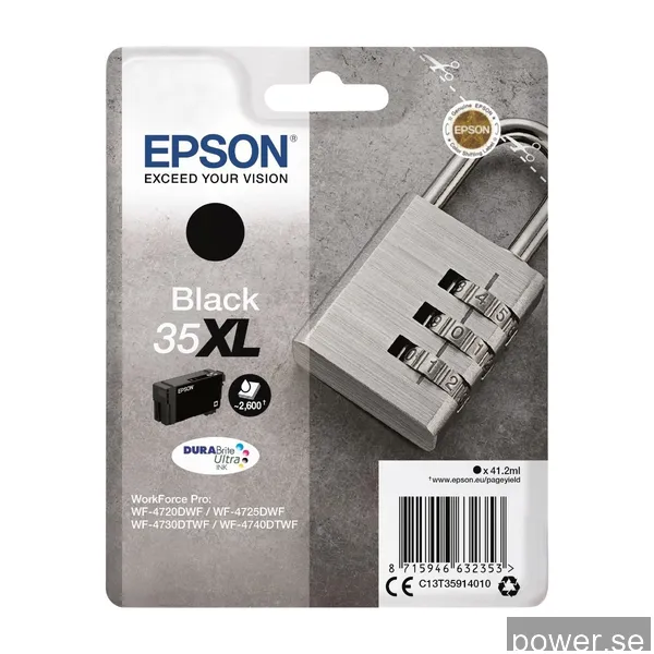 Epson 35XL Svart, 2600 sidor