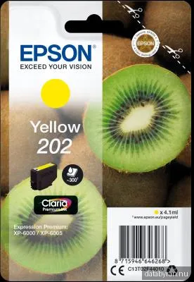 Epson 202 - gul - original - blækpatron