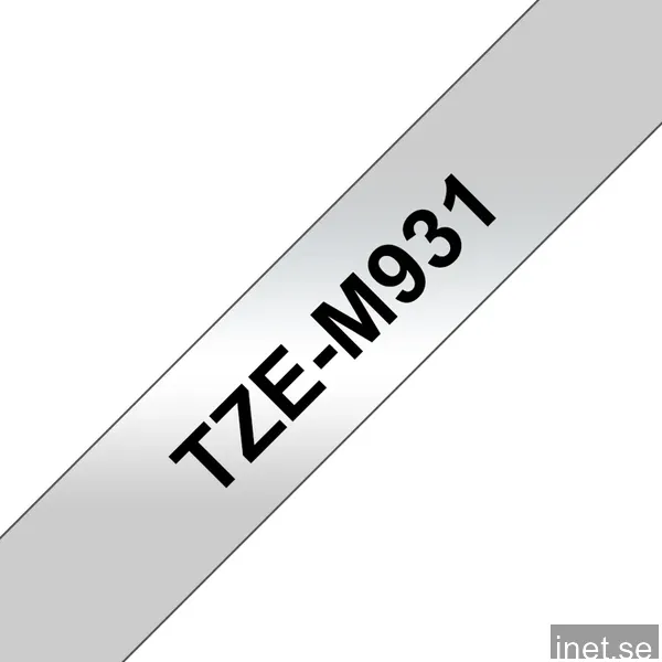Brother TZe-M931 - Svart på matt silver