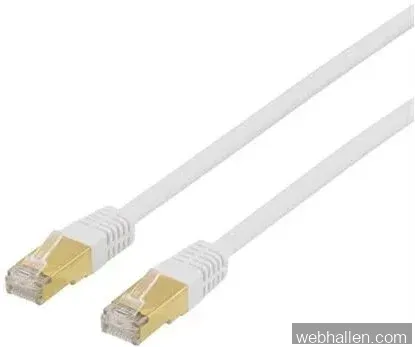 Deltaco FTP Cat7 Nätverkskabel Halogenfri / 10m - Vit