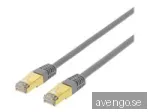DELTACO TP-kabel Cat7 S/FTP Grå 15 m
