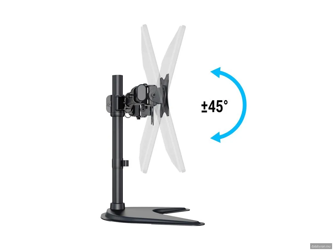 Bordsstativ Multibrackets M Deskstand Basic Dual för 2 skärmar 15-27" - Svart
