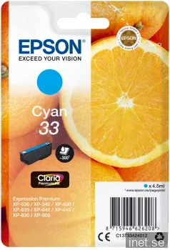 Epson 33 - 4.5 ml - cyan