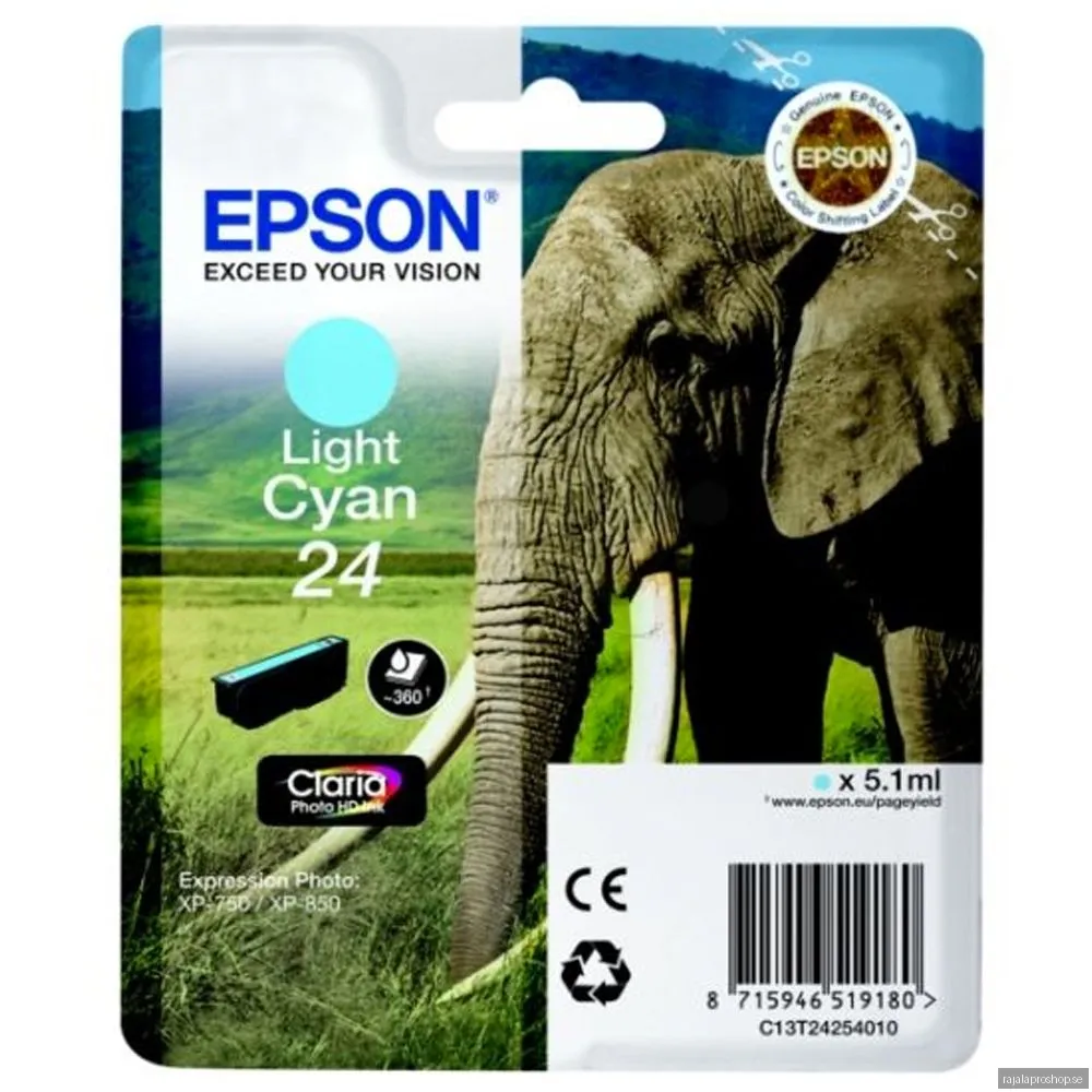Epson 24 Ljus Magenta, 360 sidor