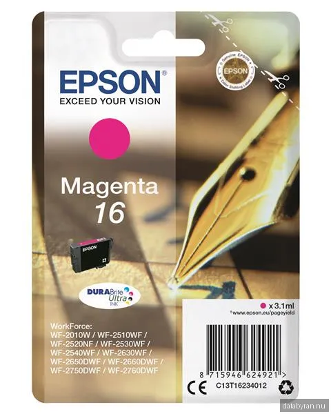 Epson 16 Magenta, 165 sidor
