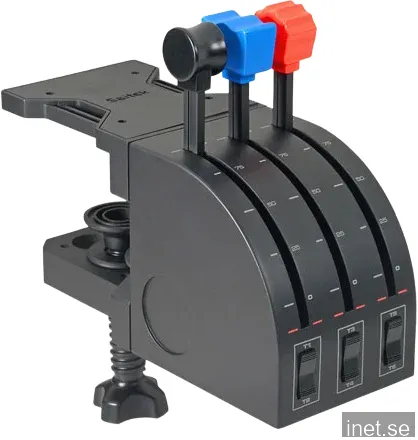 Logitech G Saitek Flight Throttle Quadrant - Wired Throttle - PC