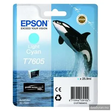 Epson T7605 Ljus Cyan