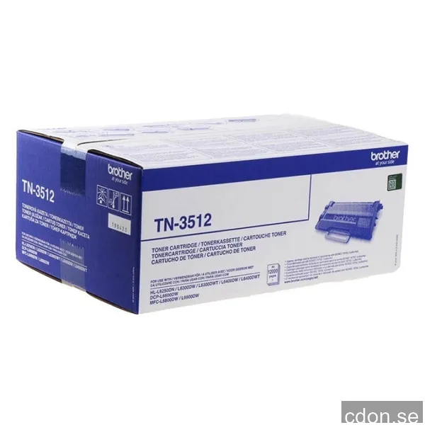 Brother TN-3512, 12000 sidor, Svart
