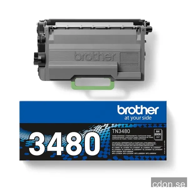Brother Toner TN-3480 hög kapacitet Svart
