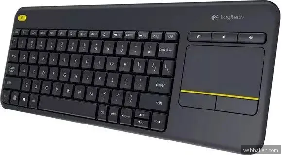 Logitech Tangentbord Wireless Touch K400 Plus (svart)
