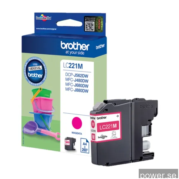 Brother LC221M bläck, magenta