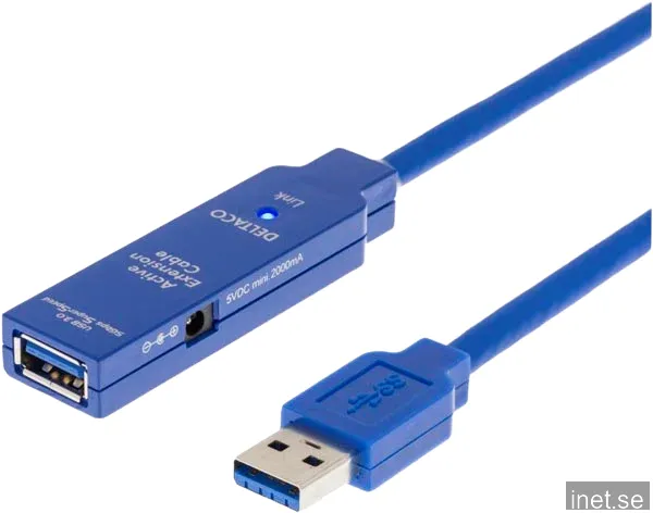Deltaco USB3-1004 - USB extension cable - USB Type A to USB Type A - 7 m