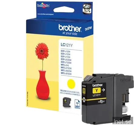 Brother LC121Y - Gul