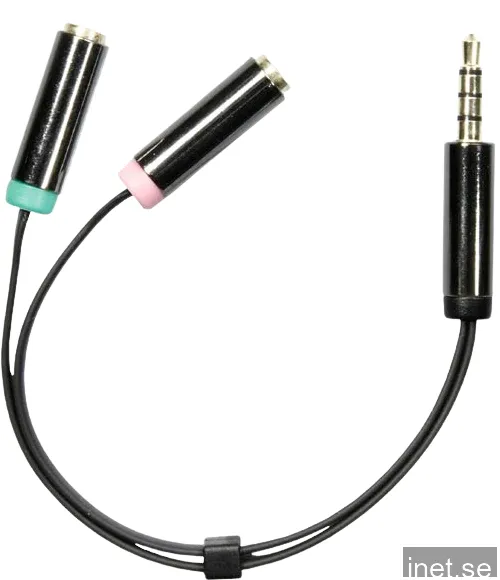 DELTACO AUD-201 - Headset-adapter