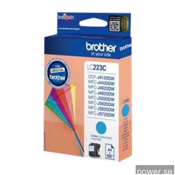 Brother LC223C, Cyan, 550 sidor