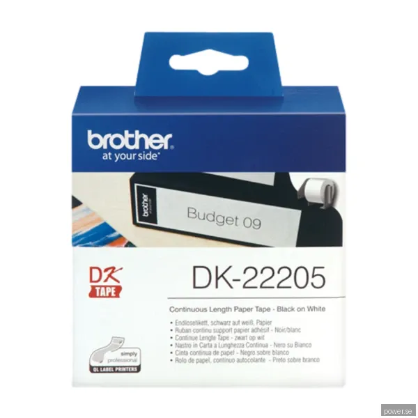 Brother DK-22205 - Svart på vitt