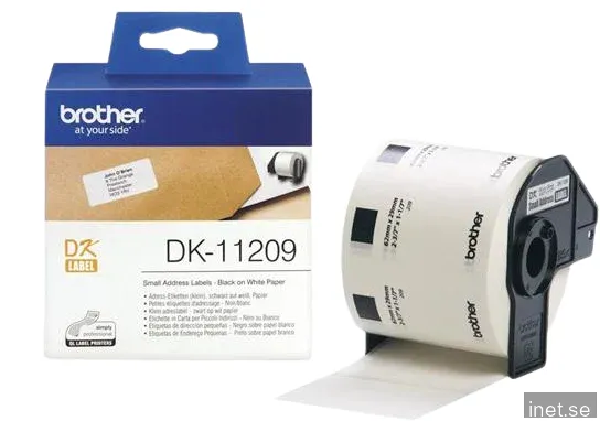 Brother DK-11209 - Svart på vitt