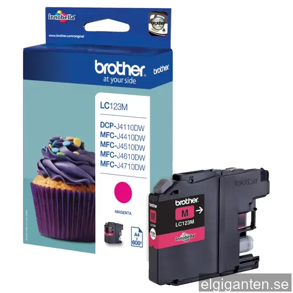 Brother bläckpatron LC123M Magenta