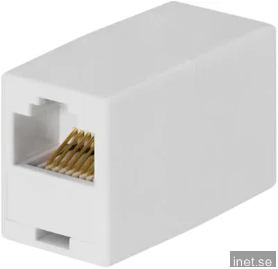 DELTACO TP-skarv RJ45 Vit