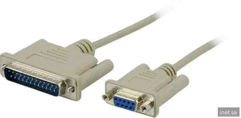 Deltaco - Modemkabel DB-25 (hane) till DB-9 (hona) - 3 m