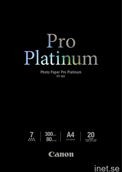 Canon PT-101 Pro Platinum Photo Paper A4 / 20