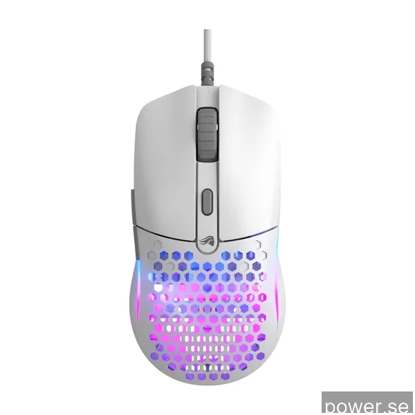 Glorious Model O Eternal - Trådbunden gamingmus - Vit