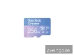SanDisk Creator - Flash-minneskort (microSDXC till SD-adapter inkluderad)