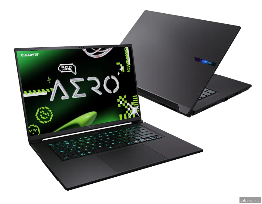 Gigabyte AERO X16, 16" Full HD+ IPS matt 165Hz, AMD Ryzen 7 260, 32 GB, 1 TB PCIe SSD, GeForce RTX5060, WiFi 6E, bakbelyst RGB-tangentbord, Win11